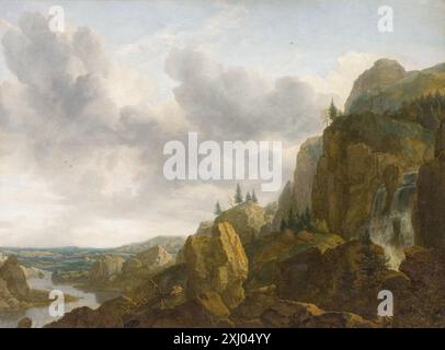 Nördliche Berglandschaft mit Wasserfall Everdingen, Allaert van 1621 - 1675 Gemälde zwei goldene Zeitalter: Meisterwerke der niederländischen und dänischen Malerei, Lene Bøgh Rønberg, omt. S. 20, afb. f) S. 36 Abb. 16,omt. s.38, S. 162 Kat. 16, afb. f) S. 162, omt. S. 178, 2001-085, 2001. Allart van Everdingen, 1621–1675: Erste Malerin der skandinavischen Landschaft, Alice I. Davies, S. 78-80, 85-88, 91, 120, 216 Kat. 29, afb. Planche 29, 2001-278, 2001. Gemälde der europäischen und amerikanischen Schulen, Julius S. Held, S. 62 (unter Nr. 61.0183), 32928, 1965. Trésors des musées du Nord de la France, M. Marcel Turon Stockfoto