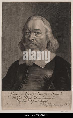 Erik Juel Haelwegh, Albert 1598 - 1673, Wuchters, Abraham 1608 - 1682 Kupferstich, Druck Kobberstikkeren Albert Haelwegh, Jørgen Sthyr, Nr. 168-180; omt. S. 38-40, 14099, 1938. Geschichte der königlichen Kupferstichsammlung zu Copenhagen: ein Beitrag zur Geschichte der Kunst und Ergänzung der Werke von Bartsch und Brulliot, Baron C.F. von Rumohr, Nr. 61, 14269, 1835. Hollsteins niederländische und flämische Radierungen, Stiche und Holzschnitte 1450-1700 (Band VIII), Goltzius - Heemskerck, F.W.H. Hollstein, Nr. 61, C 38945, 1953. Danske portrætter i kobberstik, litografi og træsnit: en beskrivende forte Stockfoto