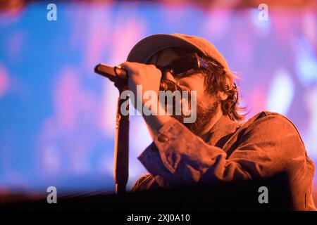 Lucca, Italien. Juli 2024. Calcutta tritt live beim Lucca Summer Festival auf. (Foto: Stefano Dalle Luche/Pacific Press/SIPA USA) Credit: SIPA USA/Alamy Live News Stockfoto