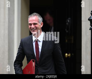 Downing Street, London, Großbritannien. Juli 2024. Minister der Regierung bei der Kabinettssitzung. Peter Kyle MP, Staatssekretär für Wissenschaft, Innovation und Technologie. Quelle: Malcolm Park/Alamy Live News Stockfoto