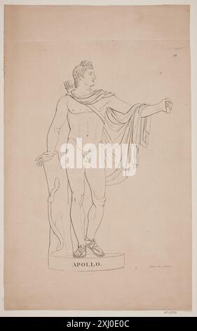 Apollo Lahde, Gerhard Ludvig 1765 - 1833 Gravur, Print Apollo Stockfoto