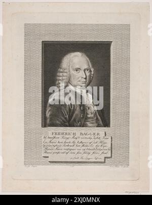 Frederik Bagger Haas, Meno 1752 - 1833, Rafn, Christian 1740 - 1825 Kupferstich, Print Samlinger til en beskrivende Katalog über Portraiter af Danske, Norske og Holstenere, A. Strunk, Nr. 119, 2303, 1865-1882. Danske portrætter i kobberstik, litografi og træsnit: en beskrivende fortegnelse, P.B.C. Westergaard, Nr. 470, C 3997:1-2 da, 1930-1933 Frederik Bagger Stockfoto