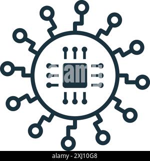 Symbol für dezentralisierte Finanzen. Einfaches kreatives Element. Ausgefülltes Monochrom-Symbol für dezentralisierte Finanzen für Vorlagen, Infografiken und Banner Stock Vektor