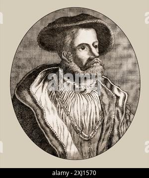 Jan van Leiden oder Jan Beuckelszoon oder Beukelszoon , 1509–1536, Täuferkönig von Münster, digital herausgegeben Stockfoto