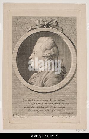 Otto Frederik Müller Haas, Meno 1752 - 1833, Høyer, Cornelius 1741 - 1804 Kupferstich, Print Samlinger til en beskrivende Katalog über Portraiter af Danske, Norske og Holstenere, A. Strunk, Nr. 1919, 2303, 1865-1882. Danske portrætter i kobberstik, litografi og træsnit: en beskrivende fortegnelse, P.B.C. Westergaard, Nr. 8215, C 3997:1-2 da, 1930-1933 Otto Frederik Müller Stockfoto