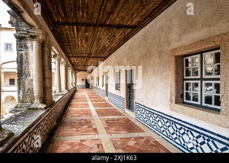 Hauptkloster des Klosters des Ordens Christi, Convento de Cristo in Tomar in Portugal. Stockfoto