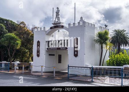 1914-18 Great war Memorial, AR Memorial, Waitohi/Picton, Queen Charlotte Sound, Südinsel, Neuseeland Stockfoto