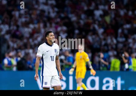 Berlin, Olympiastadion, 14.07.2024: Jude Bellingham von england enttäuscht während des Endspiels bei der UEFA Euro 2024 Spanien gegen England Stockfoto