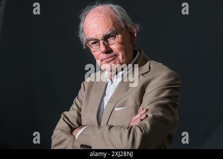 Edimburgh, Schottland. August 2018. Der britische Labour-Politiker und Diarist Chris Mullin nimmt an einem Fotogespräch während des Edinburgh International Book F Teil Stockfoto