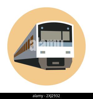 Expresszug-Symbol Vektor-Illustration Stock Vektor