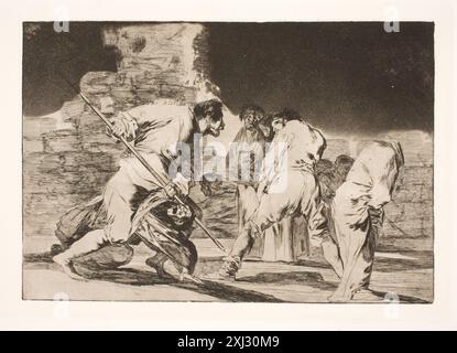 Die törichte Wut (es ist unglaublich - und wir wurden von Gott erschaffen) Goya, Francisco de 1746 - 1828 Gravur, Print Le Peintre-Graveur Illustré (XIXe et XXe siècles), Vol. 14-15: Francisco Goya: Premiere + seconde partie, Loys Delteil, afb. Vol. II (Upag.), Nr. 207 III, 8020, 1922. Goya: Stiche und Lithographien, Tomás Harris, afb. Vol. II, S. 382, Nr. 253 III; Seriens Titler omtalt Vol. I, S. 193-198, B 2750 mb, 1964 den tåbelige vrede (Det er utroligt - og VI blev skabt af Gud) Stockfoto