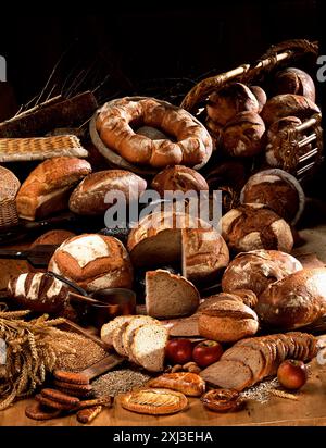 Brot-Sortiment Stockfoto