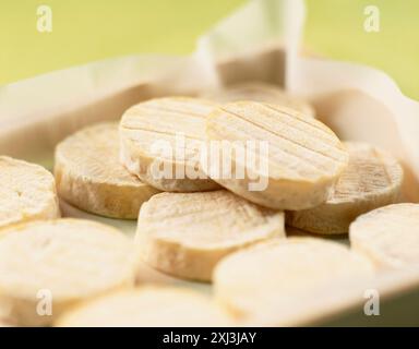 Rocamadours, Ziegenkäse Stockfoto