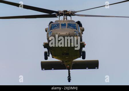 UH-60M Black Hawk auf der CIAV Air Show 2024 in Varazdin, Kroatien Stockfoto