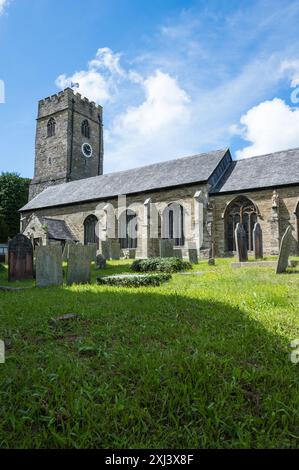 St Petroc Church in der kornischen Küstenstadt Padstow Cornwall England Großbritannien Stockfoto