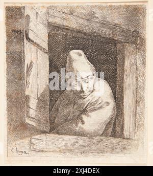 Kupferstich von Robert Nanteuil (1623–1678) mit Emmanuel Théodose de la Tour d’Auvergne, Kardinal in Bouillon. Der Druck betont Gesichtszüge, Kleidung und französischen Porträtstil aus dem 17. Jahrhundert. Stockfoto