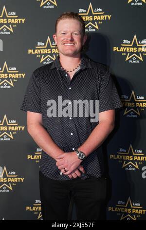 Arlington, Texas, USA. Juli 2024. Logan Webb, Spieler der San Francisco Giants, besucht den roten Teppich für die 2024 Players Party, die von der Major Leagues Baseball Players Association (MLBPA), Lids and Topps im AT&T Stadium veranstaltet wird. Am Montag, den 15. Juli 2024, in Arlington, Texas. Die Veranstaltung ist Teil der MLB All Star Week. (Kreditbild: © Javier Vicencio/eyepix via ZUMA Press Wire) NUR REDAKTIONELLE VERWENDUNG! Nicht für kommerzielle ZWECKE! Stockfoto