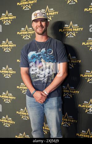 Arlington, Texas, USA. Juli 2024. Der New Yorker Mets-Spieler Pete Alonso besucht den roten Teppich für die 2024 Players Party, die von der Major Leagues Baseball Players Association (MLBPA), Lids and Topps im AT&T Stadium veranstaltet wird. Am Montag, den 15. Juli 2024, in Arlington, Texas. Die Veranstaltung ist Teil der MLB All Star Week. (Kreditbild: © Javier Vicencio/eyepix via ZUMA Press Wire) NUR REDAKTIONELLE VERWENDUNG! Nicht für kommerzielle ZWECKE! Stockfoto