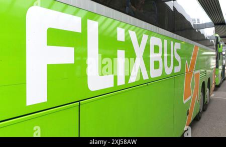 Fernbus von Flixbus, 20/09/2016 Stockfoto