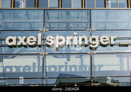 Springer-Verlag, Axel-Springer-Straße, Zimmerstraße, Kreuzberg, Friedrichshain-Kreuzberg, Berlin, Deutschland Stockfoto