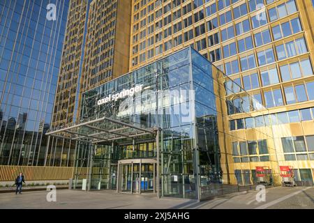 Springer-Verlag, Axel-Springer-Straße, Zimmerstraße, Kreuzberg, Friedrichshain-Kreuzberg, Berlin, Deutschland Stockfoto