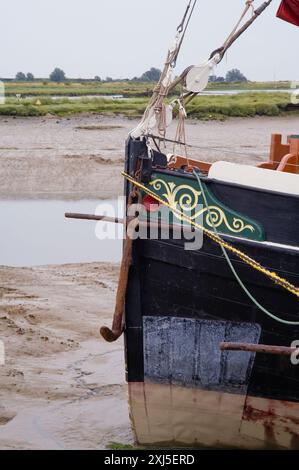 Detail der Themse Barge im Hythe in Maldon Stockfoto