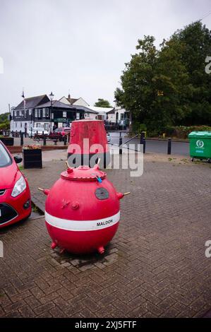 Sea Mine am Hythe Quay in Maldon, Essex Stockfoto