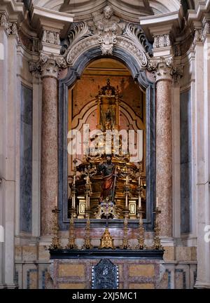 Innenansicht, Chor, Pfarrkirche Igreja Paroquial de Sao Paulo, Lissabon, Portugal Stockfoto