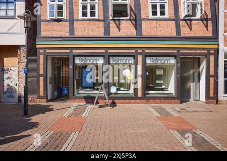 Geschäft des Akustikers und Optikers fielmann in der Holzstraße, Fußgängerzone Stade, Hansestadt, Landkreis Stade, Niedersachsen, Deutschland Stockfoto