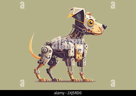 Vektorillustration für Hunderoboter Stock Vektor