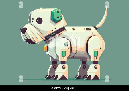 Vektorillustration für Hunderoboter Stock Vektor