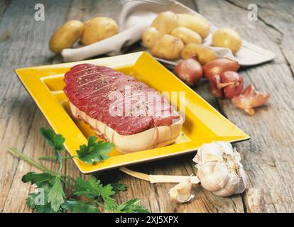 Rinderbraten vor dem Kochen Stockfoto