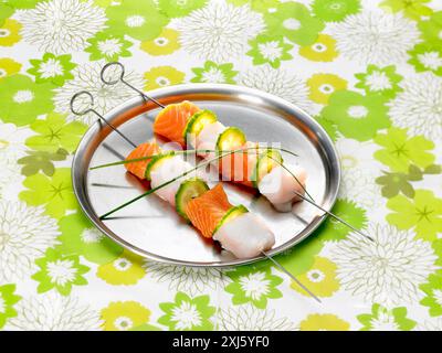 Fisch-Spieße Stockfoto