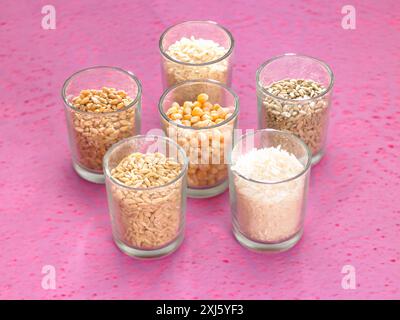 Müslisortiment Stockfoto