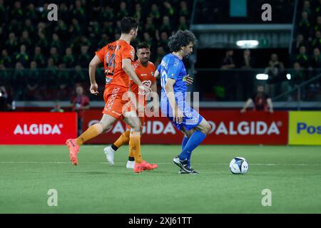 Roma, Italien. Juli 2024. Damiano Tommasi alla Partita del Cuore allo Stadio Gran Sasso d'Italia L'Aquila, Italia &#x2014; Marted&#xec; 16 luglio 2024 - Cronaca - (Foto di Cecilia Fabiano/LaPresse) Damiano Tommasi at Heart Match im Gran Sasso of Italy Stadium L'Aquila, Italien - Dienstag, 16. Juli 2024 - News - (Foto: Cecilia Fabiano/LaPresse) Credit: LaPresse/Alamy Live News Stockfoto