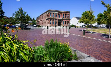 Port Townsend, WA, USA - 15. Juli 2024; Blick auf das Jefferson Museum of Art and History in Port Townsend Stockfoto