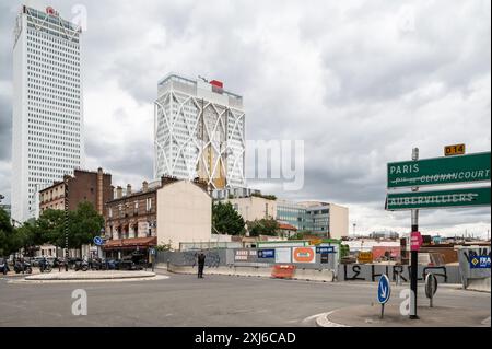 Carrefour Pleyel St Denis Vorort von Paris Stockfoto