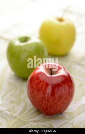 Drei Äpfel Stockfoto