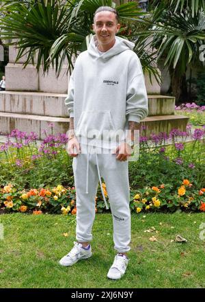 London, Großbritannien. Juli 2024. Cameron Coxe wird im Zentrum von London gesehen. (Foto: Mario Mitsis/SOPA Images/SIPA USA) Credit: SIPA USA/Alamy Live News Stockfoto