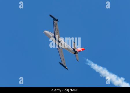 G-2 Galeb (Möwe) auf der CIAV Air Show 2024 in Varazdin, Kroatien Stockfoto