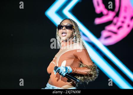 J. Rey Soul (Jessica Joy Seria Reynoso) von Black Eyed Peas Stockfoto