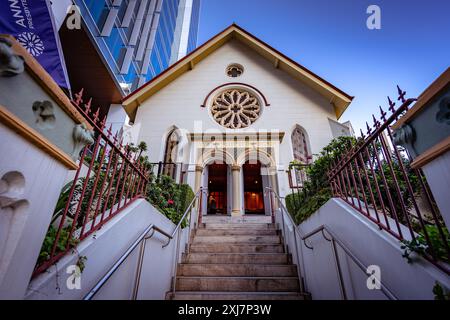 Brisbane, QLD, Australien - Ann Street Presbyterian Church Building Stockfoto