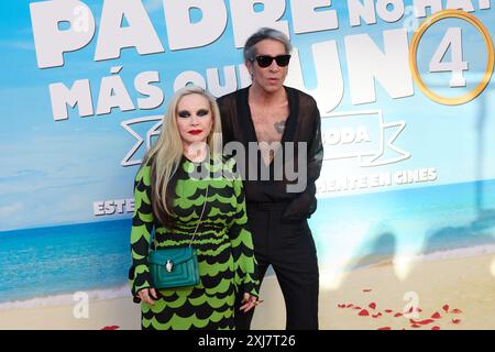 Madrid, Spanien. Juli 2024. Sie nehmen am 16. Juli 2024 an der Fotokonferenz „Padre No Hay Mas Que UNO“ in Madrid Teil. (Foto: Hazhard Espinoza Vallejos/NurPhoto) Credit: NurPhoto SRL/Alamy Live News Stockfoto