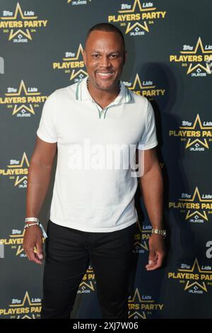 Arlington, Usa. Juli 2024. Der ehemalige MLB-Spieler Adrian Beltre besucht am Montag, den 15. Juli 2024 im AT&T Stadium in Arlington, Texas, den roten Teppich der 2024 Players Party, die von der Major Leagues Baseball Players Association (MLBPA), Lids und Topps veranstaltet wird. Die Veranstaltung ist Teil der MLB All-Star-Woche. (Foto: Javier Vicencio/Eyepix Group) (Foto: Eyepix/NurPhoto) Credit: NurPhoto SRL/Alamy Live News Stockfoto