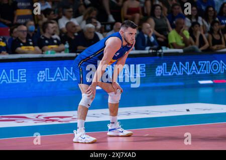 Fabio Balaso (Italien) während des Testspiels - Italien gegen Argentinien, Volleyball-Testspiel in Florenz, Italien, 16. Juli 2024 Stockfoto