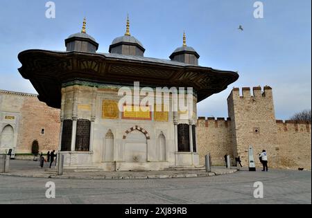 Eintritt zum Topkapi-Palast, Istanbul, Türkei Stockfoto