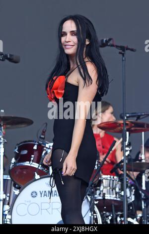 LONDON, ENGLAND - JULI 07: Andrea Corr von „The Corrs“ trat am 7. Juli 2024 im britischen Sommer im Hyde Park auf. CAP/MAR ©MAR/CAP Stockfoto