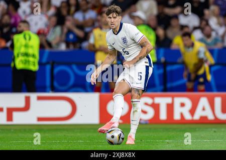 Berlin, Deutschland. Juli 2024. John Stones aus England war im Finale der UEFA EURO 2024 im Olympiastadion Berlin zu sehen. Endstand: Spanien 2:1 England. (Foto: Mikolaj Barbanell/SOPA Images/SIPA USA) Credit: SIPA USA/Alamy Live News Stockfoto