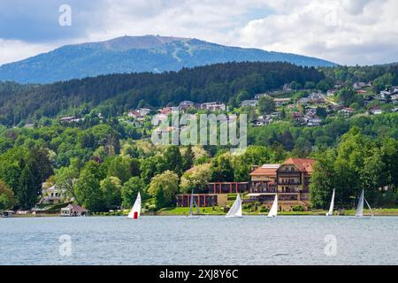 Boote am Wörthersee - Kärnten, Österreich Stockfoto