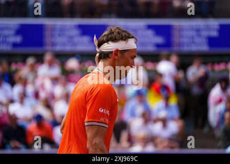 Båstad, ATP 250, Schweden, 07 17 2024, Casper Ruud gegen Thiago Monteiro. Casper Ruud Stockfoto